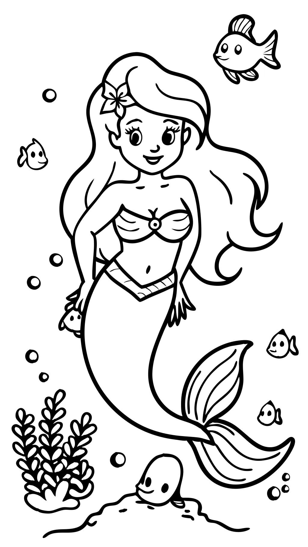 coloriage princesse ariel